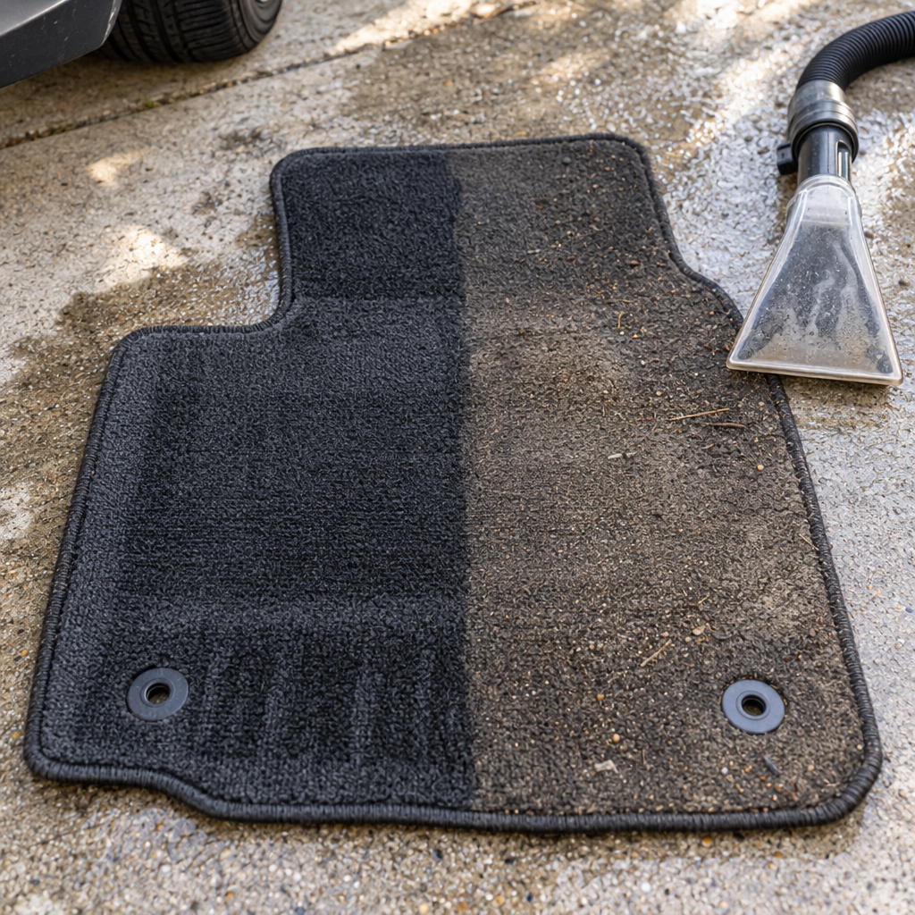 Car carpet deep cleaning