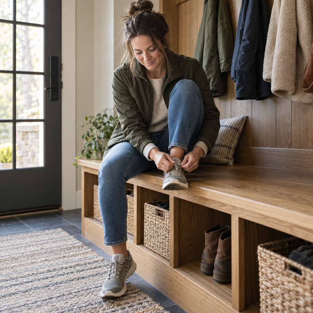 Custom mudroom benches