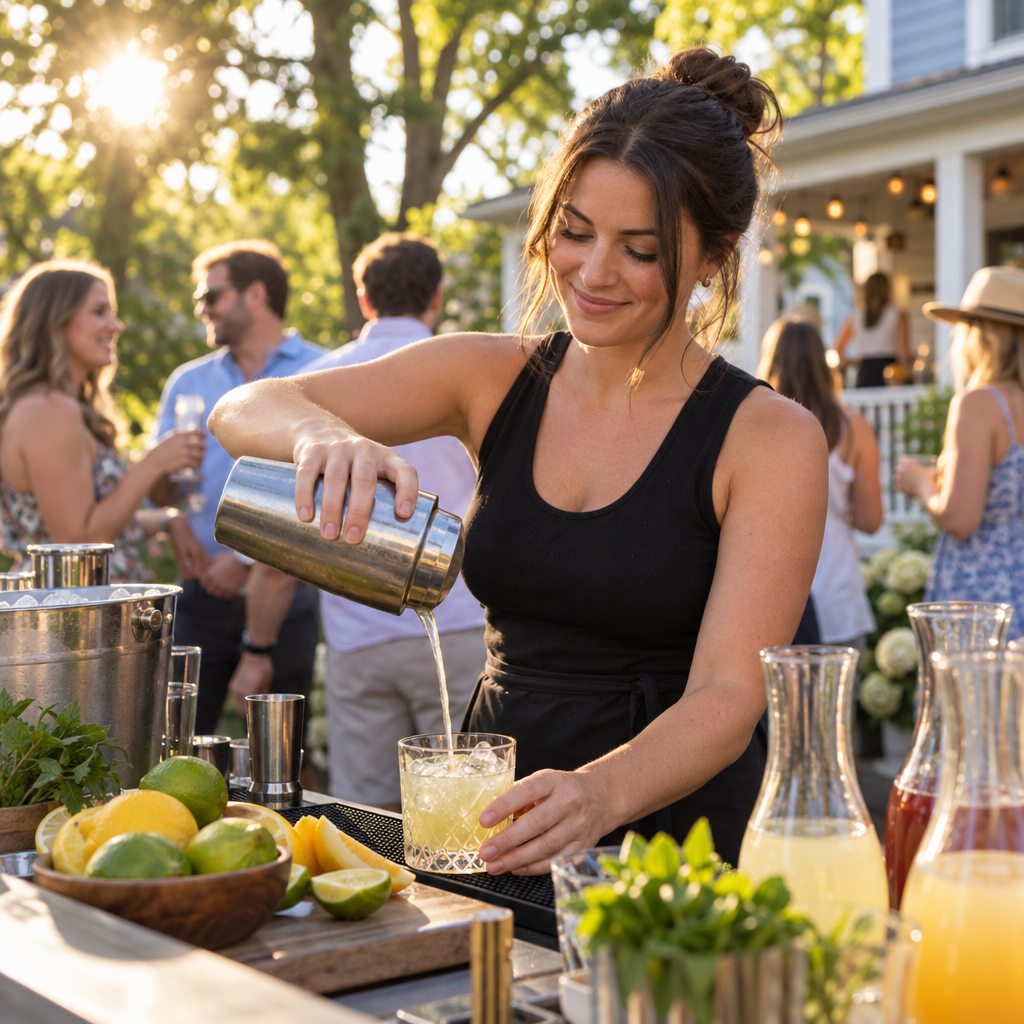 Bartenders for summer home parties
