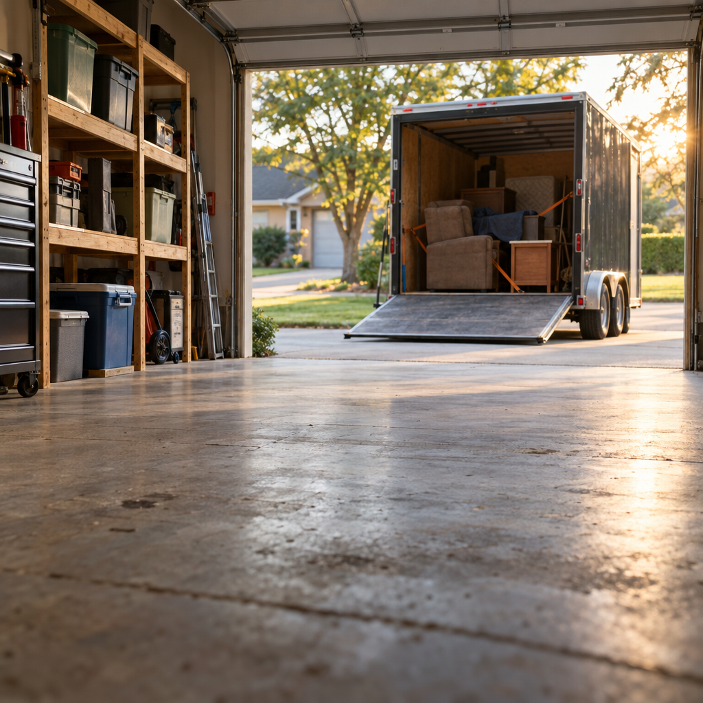 Garage furniture hauled away