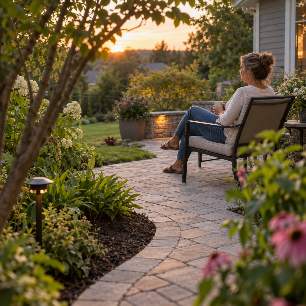 Patio and walkway installation