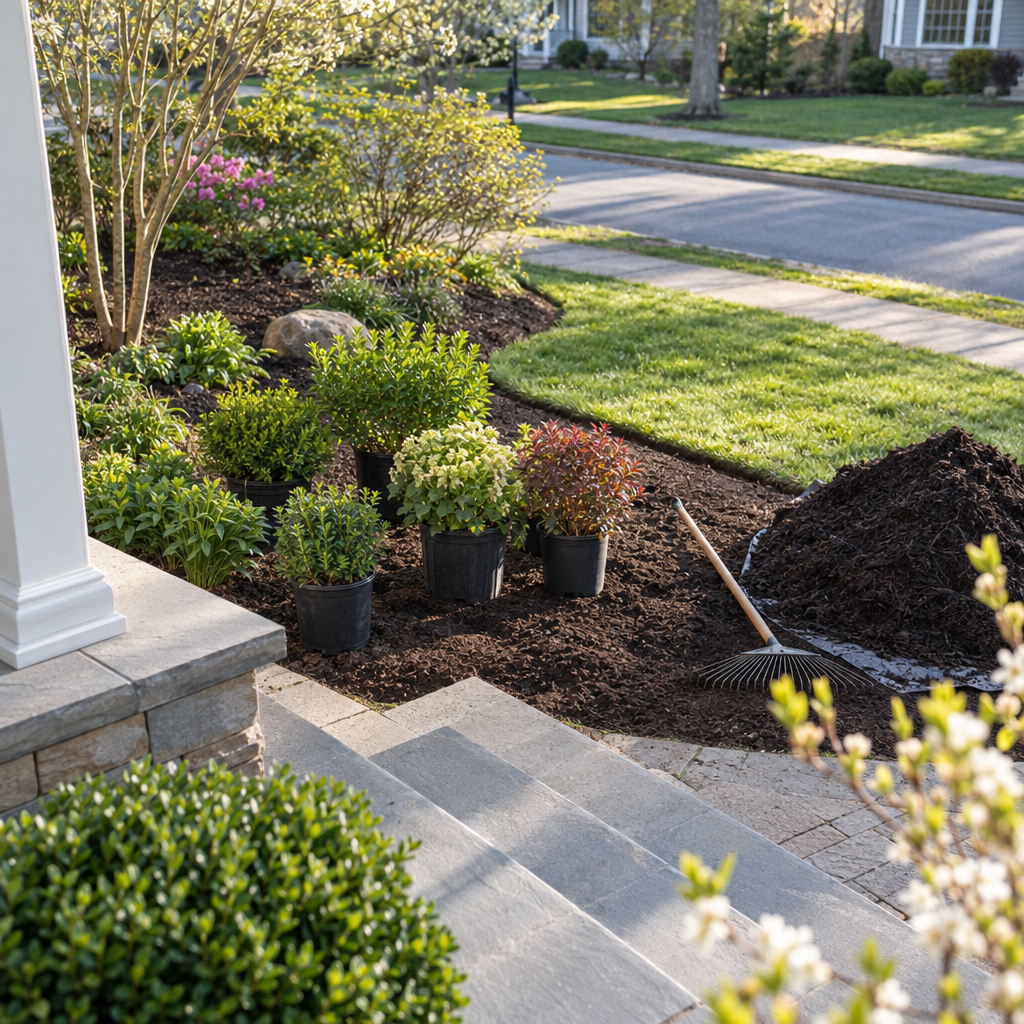 Spring planting bed installation