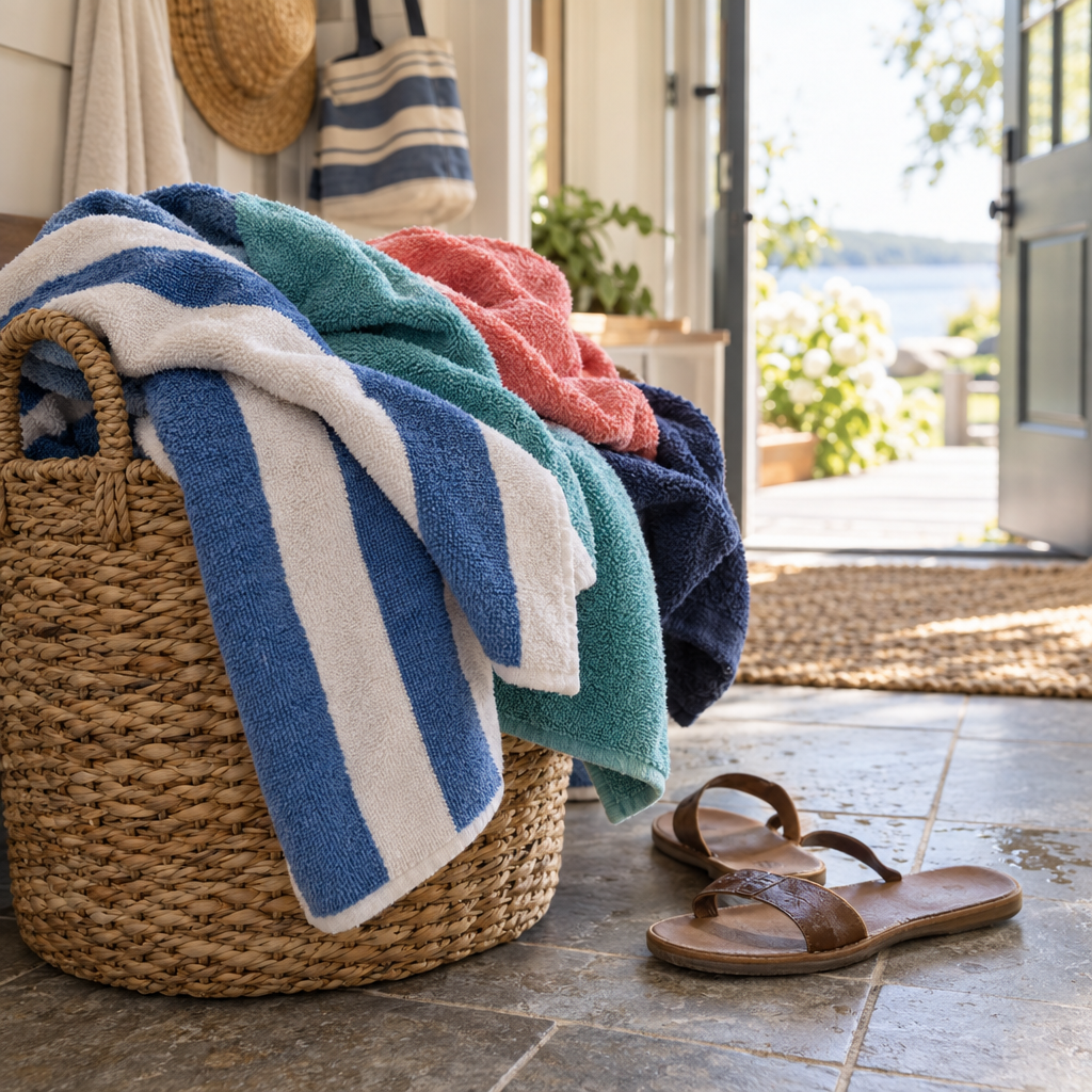 Summer towel wash and fold