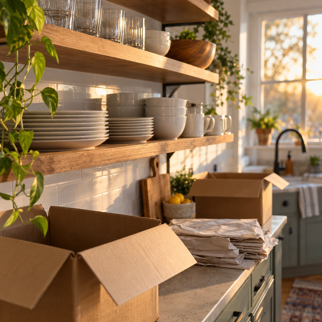 Kitchen packing and unpacking