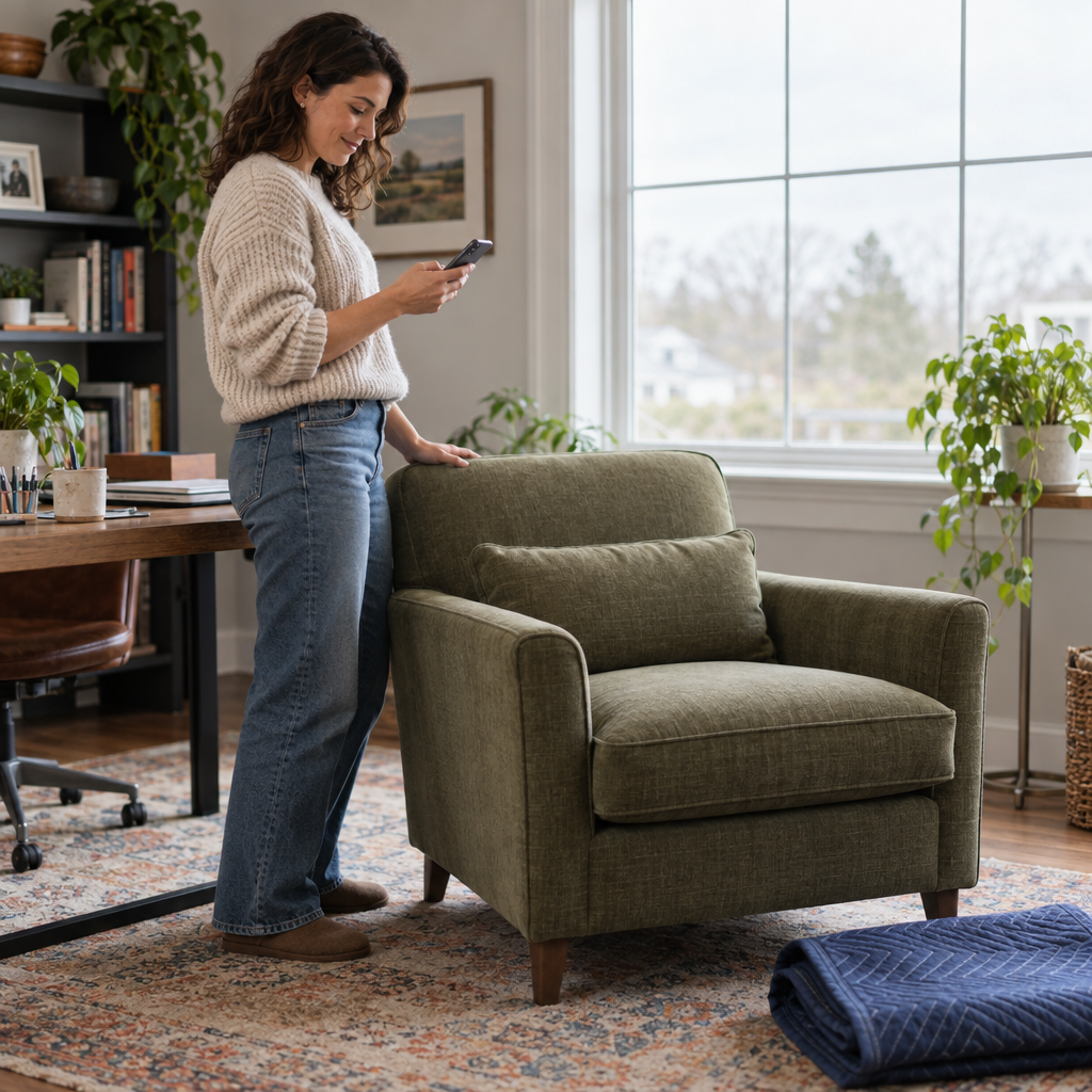 Single-item furniture delivery
