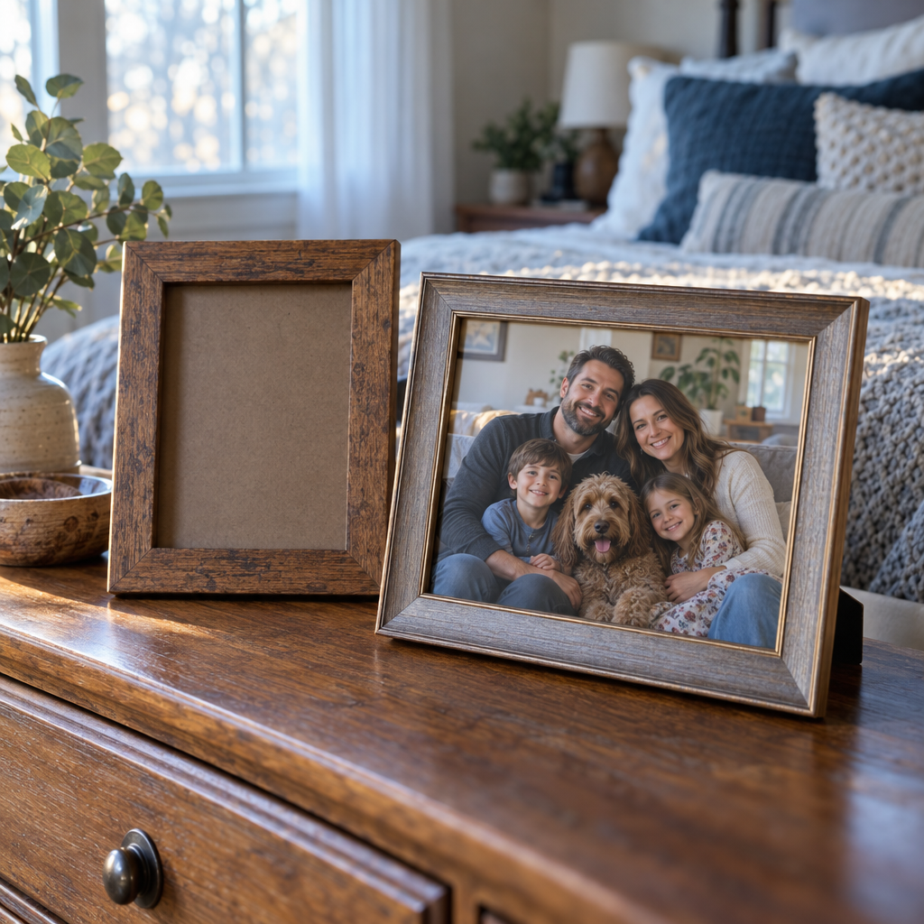 Family portraits at home