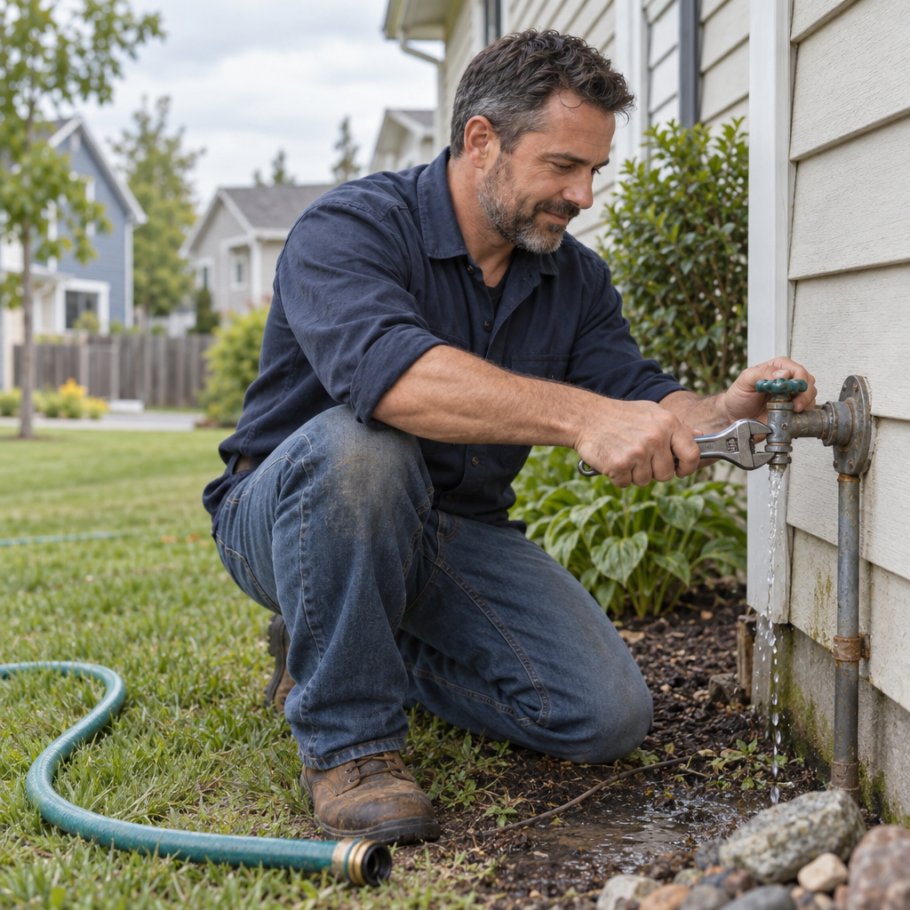 Local outdoor faucet repair