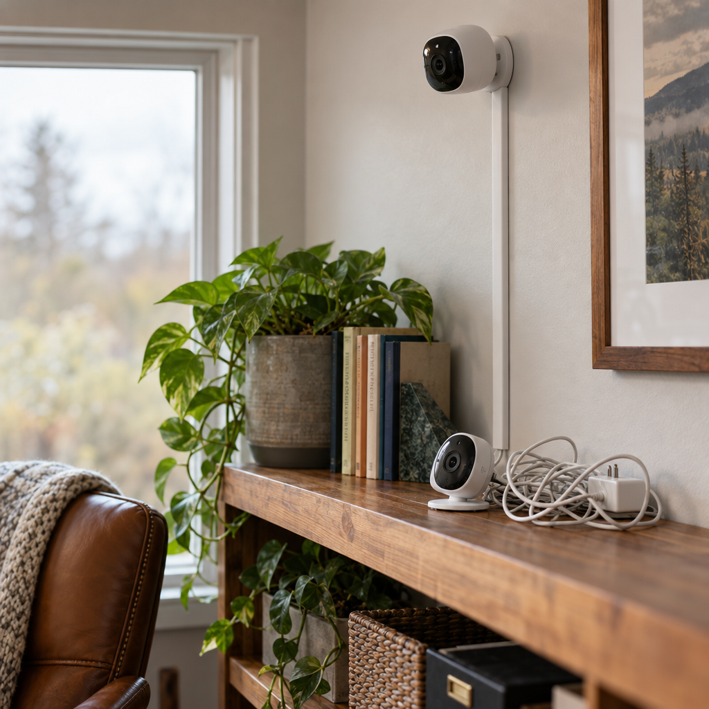 Camera mounting and cable cleanup
