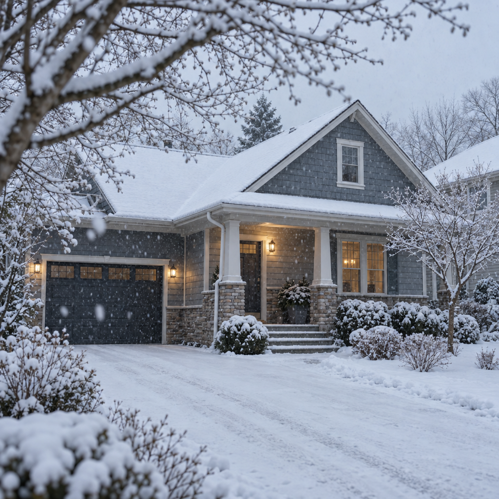 Winter driveway snow removal